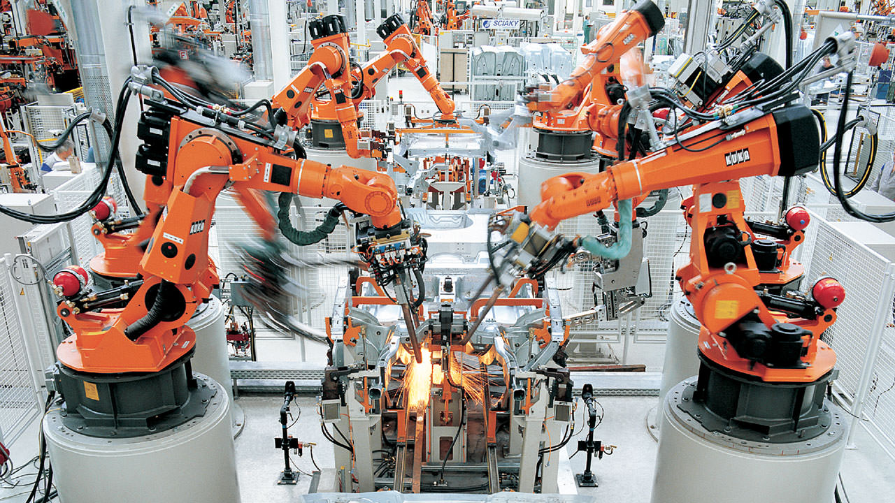 Auto Factory Robotic Arms