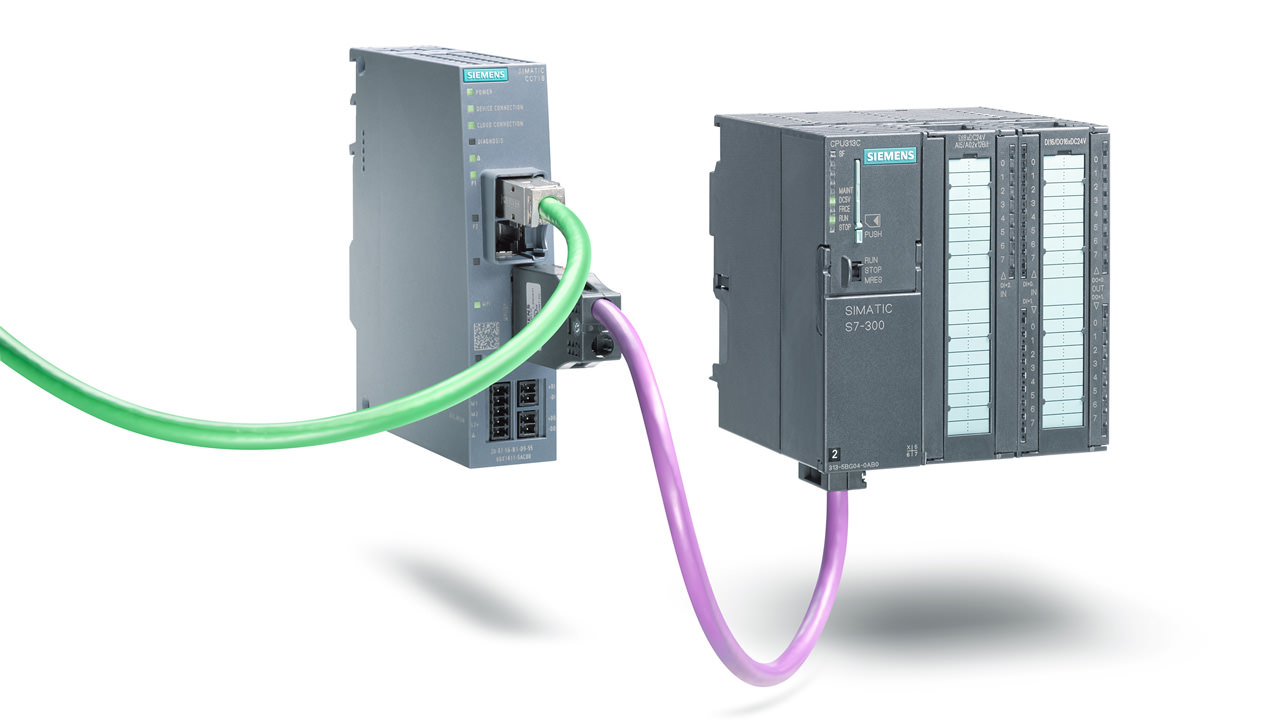 Cloud communication capabilities can be easily added to the Simatic S7-1500 controller.
