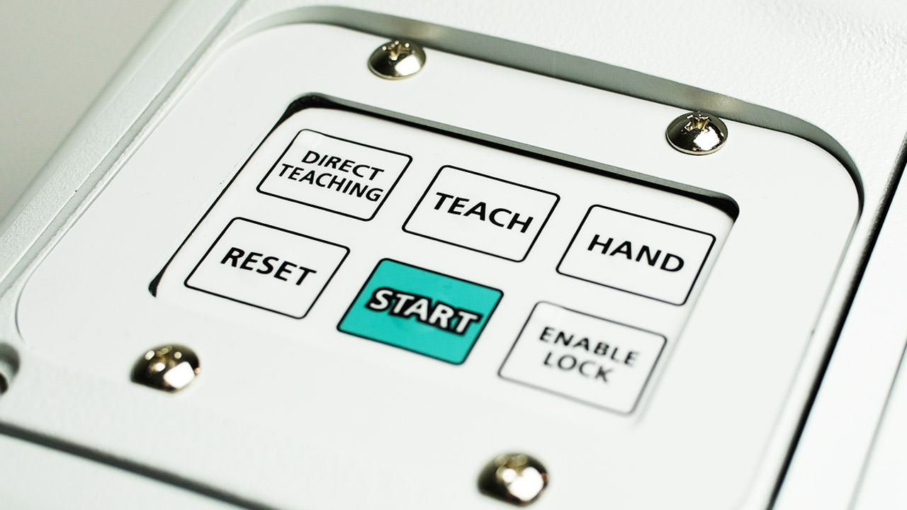 Teaching panel for cobot