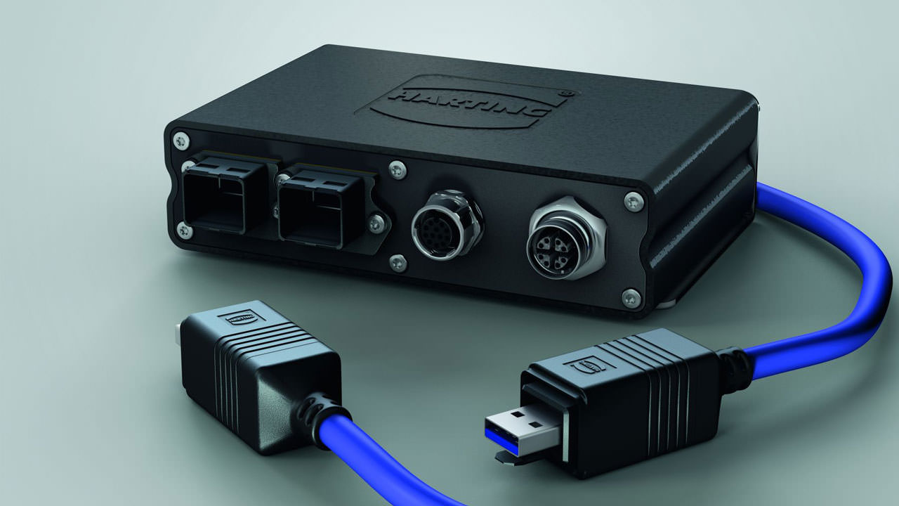 HARTING's MICA Embedded Edge Computer With A USB Function Board