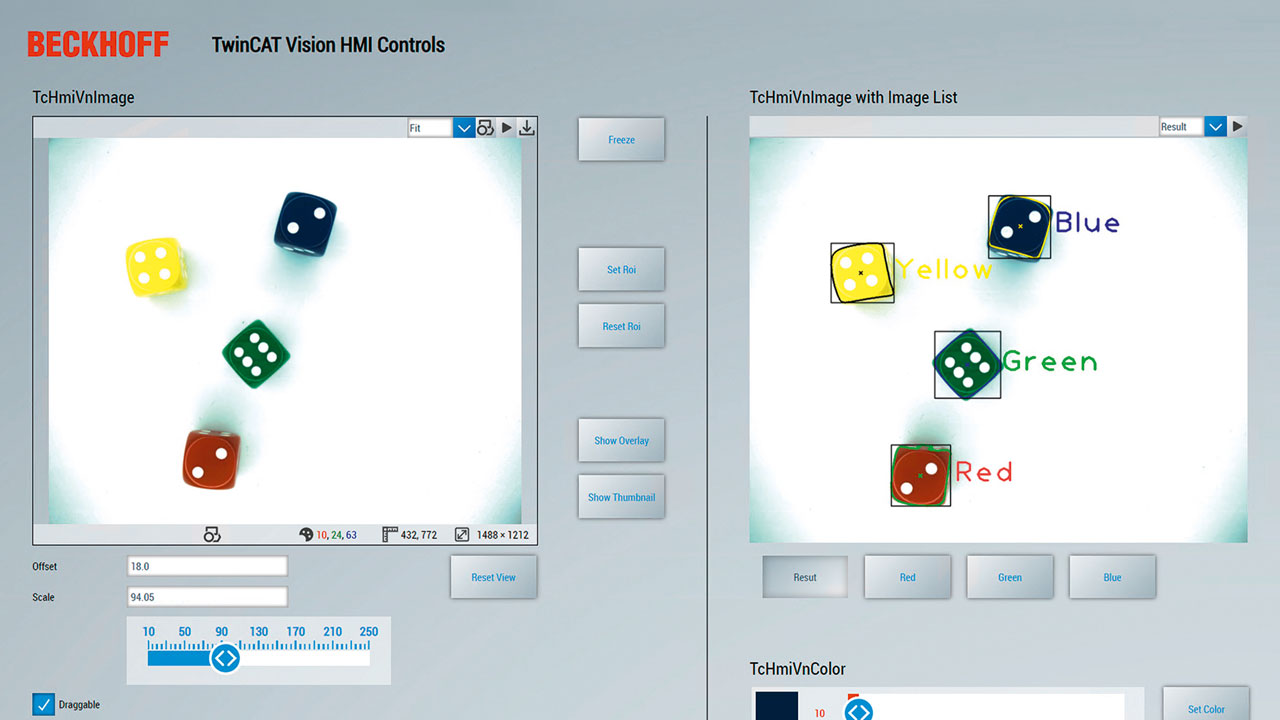 Beckhoff TwinCAT Vision HMI Controls