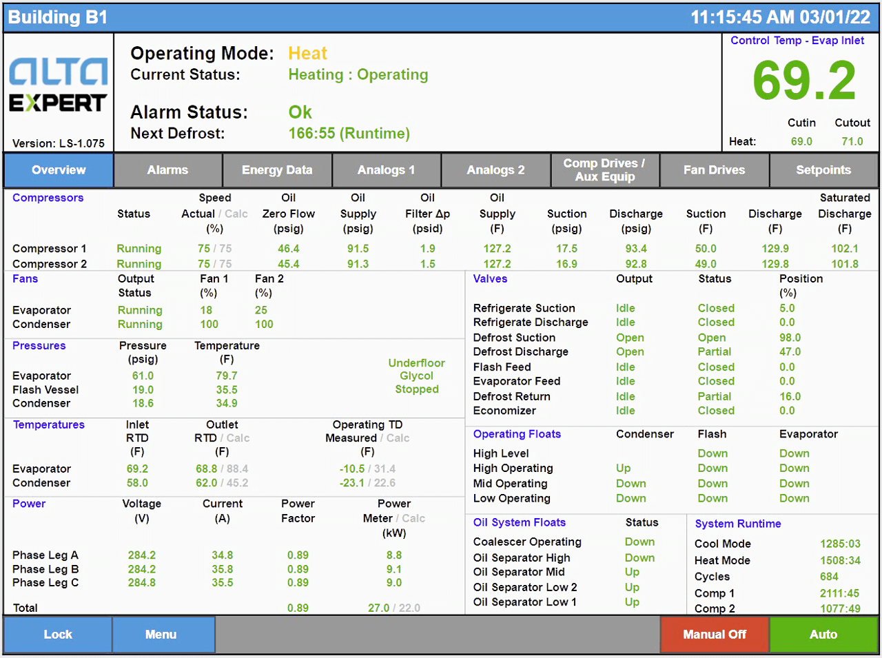 Each EXPERT provides a local unit interface through an embedded web server that runs on the unit’s EPIC.