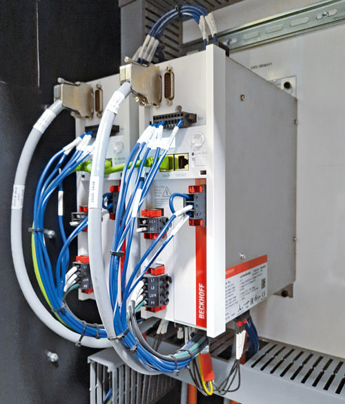 Two-channel AX5000 series Servo Drives for dynamic axis control. Picture: © BOS Innovations