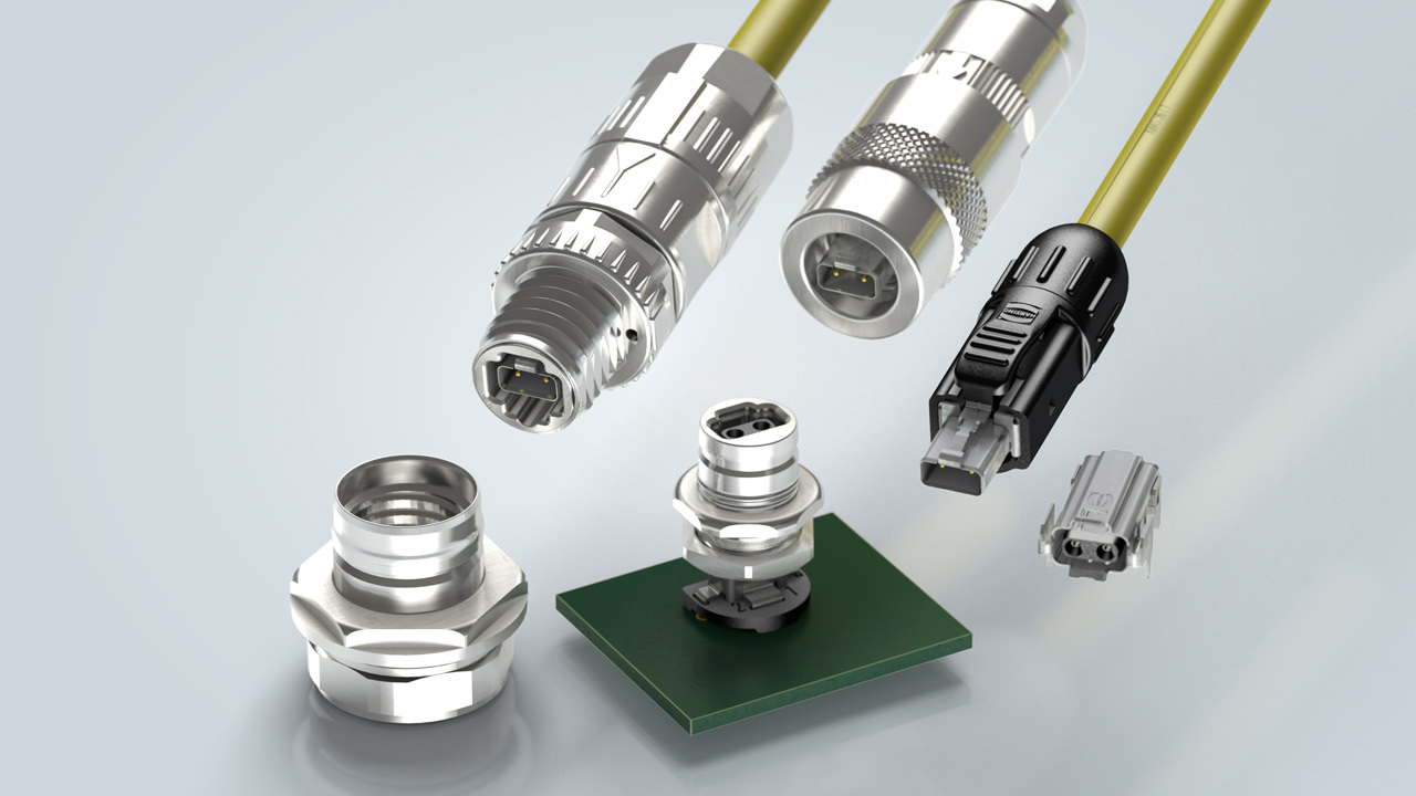 HARTING T1 Industrial Single Pair Ethernet solutions.