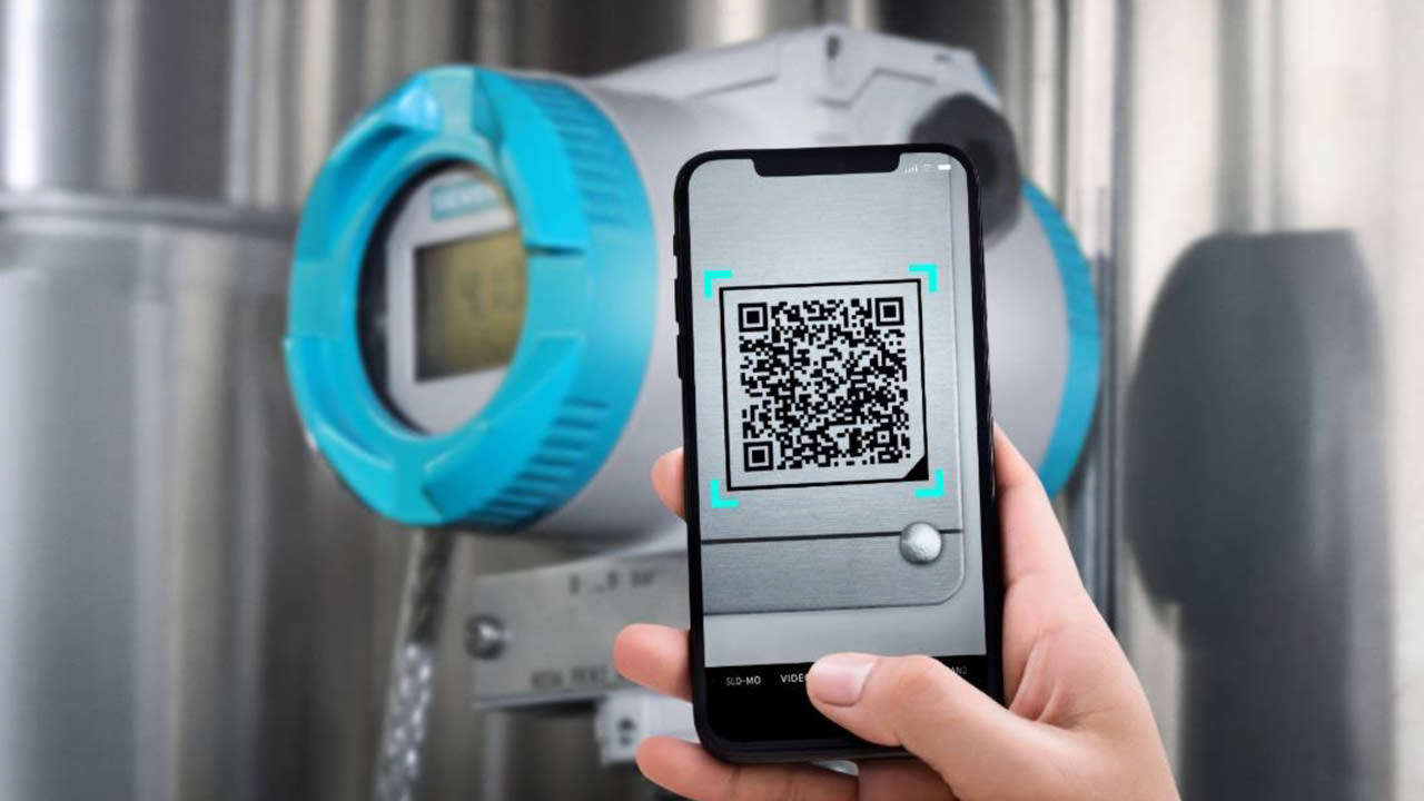 ID link on plant component can be scanned via mobile device