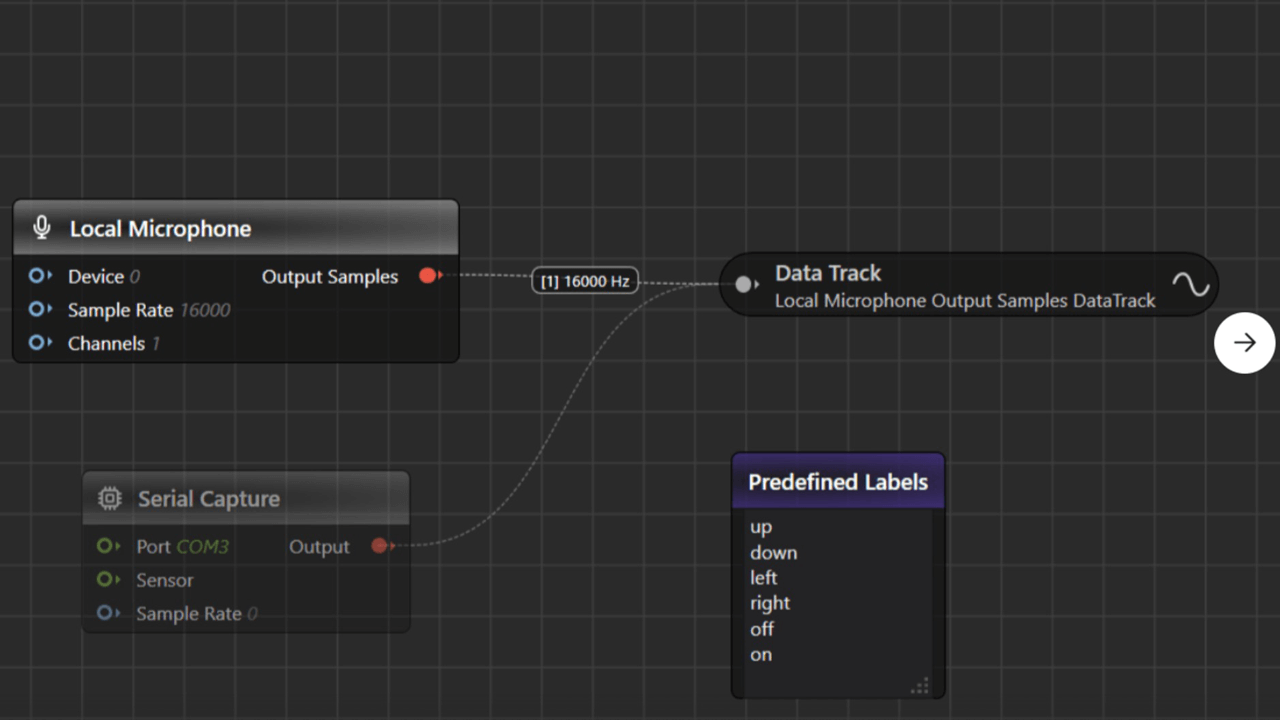 Imagimob Studio Graph UX Data Capture