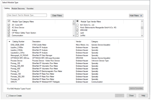 Figure 3 - Example Process Device Profile Object Model.