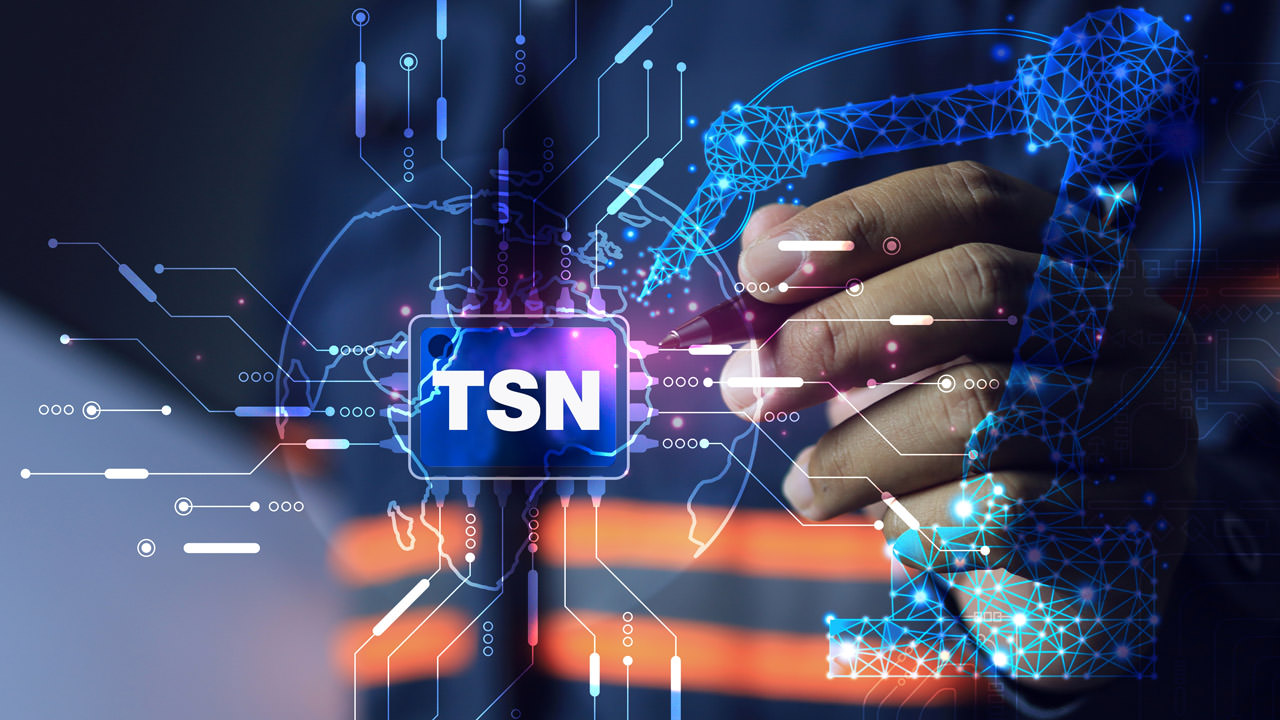 Time Sensitive Networking graphic.