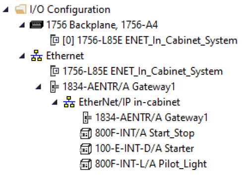 Screenshot of configuration panel