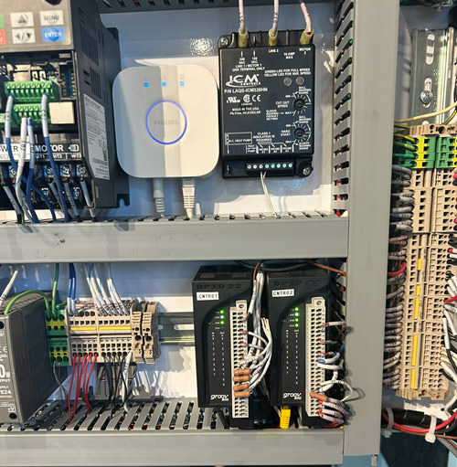 Two groov RIOs handle I/O for each cryotherapy chamber.