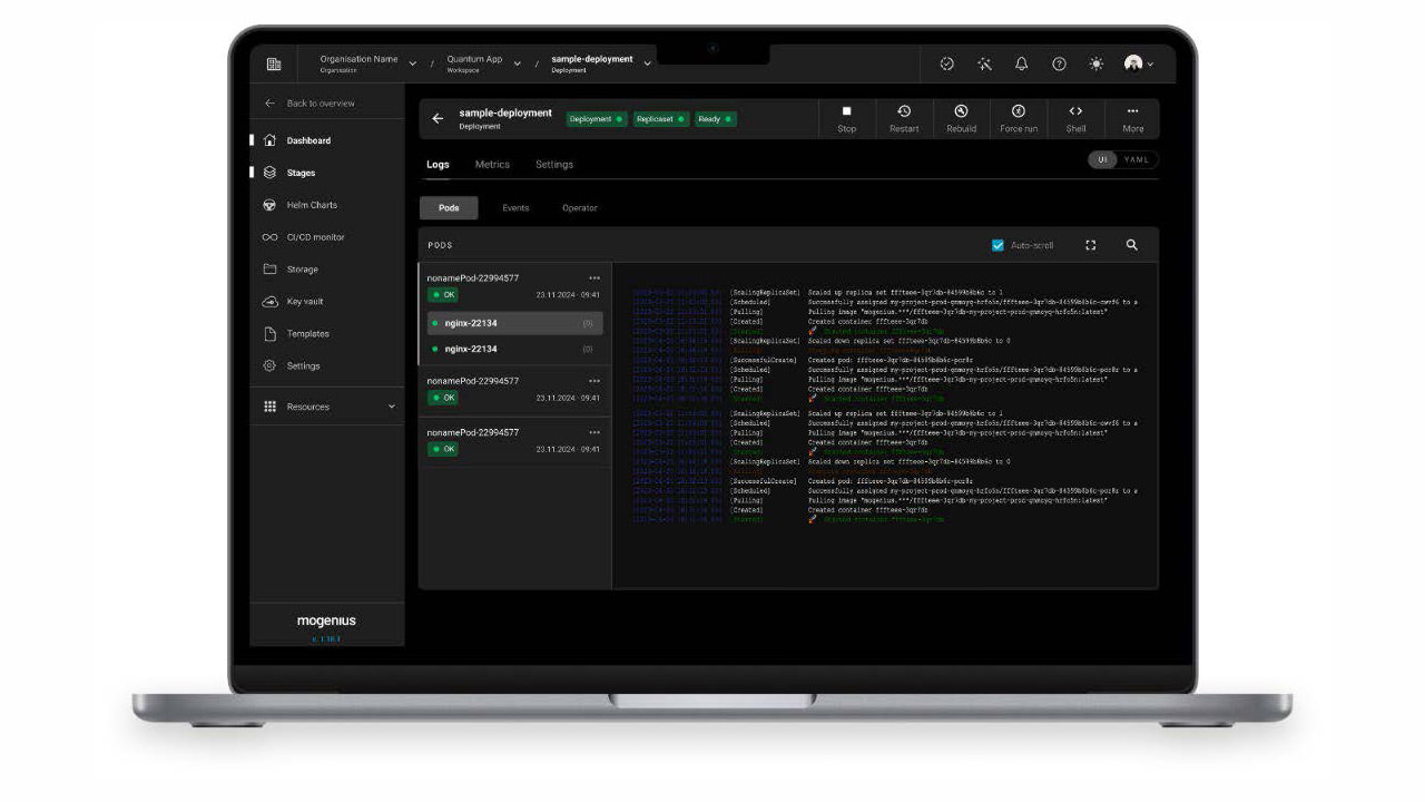 Kubernetes Manager for dev teams