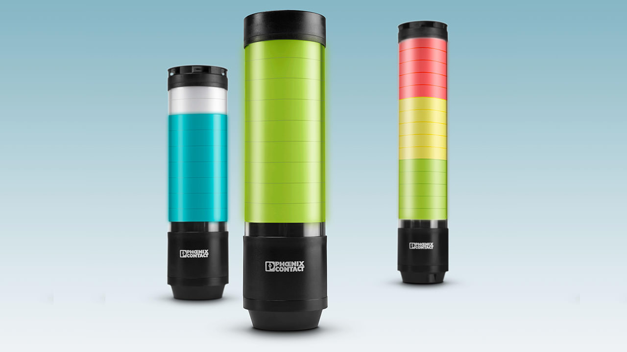 LED signal lights for industrial automation