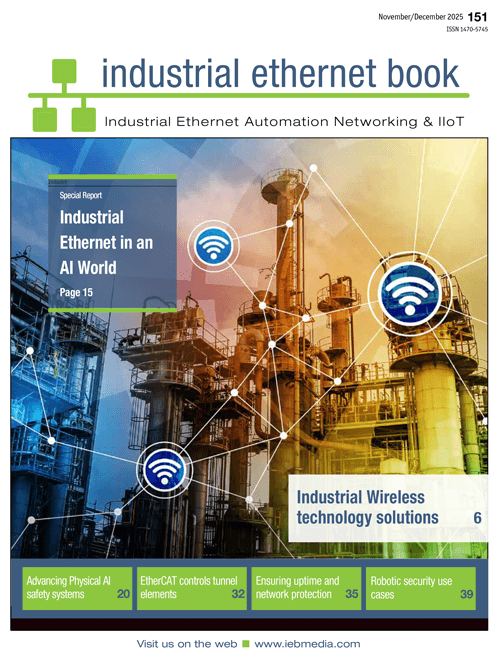 November/December issue cover highlighting industrial wireless and Industrial Ethernet in an AI world