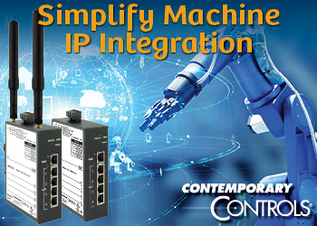 Contemporary Controls banner ad Simplify Machine IP Integration