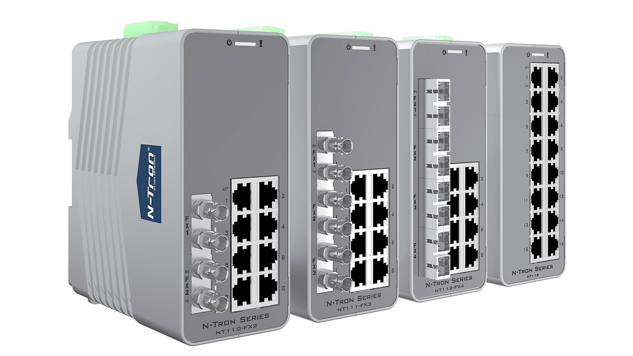 HMS Networks launches new N-Tron® unmanaged industrial Ethernet switches to support mission-critical operations in rugged environments.