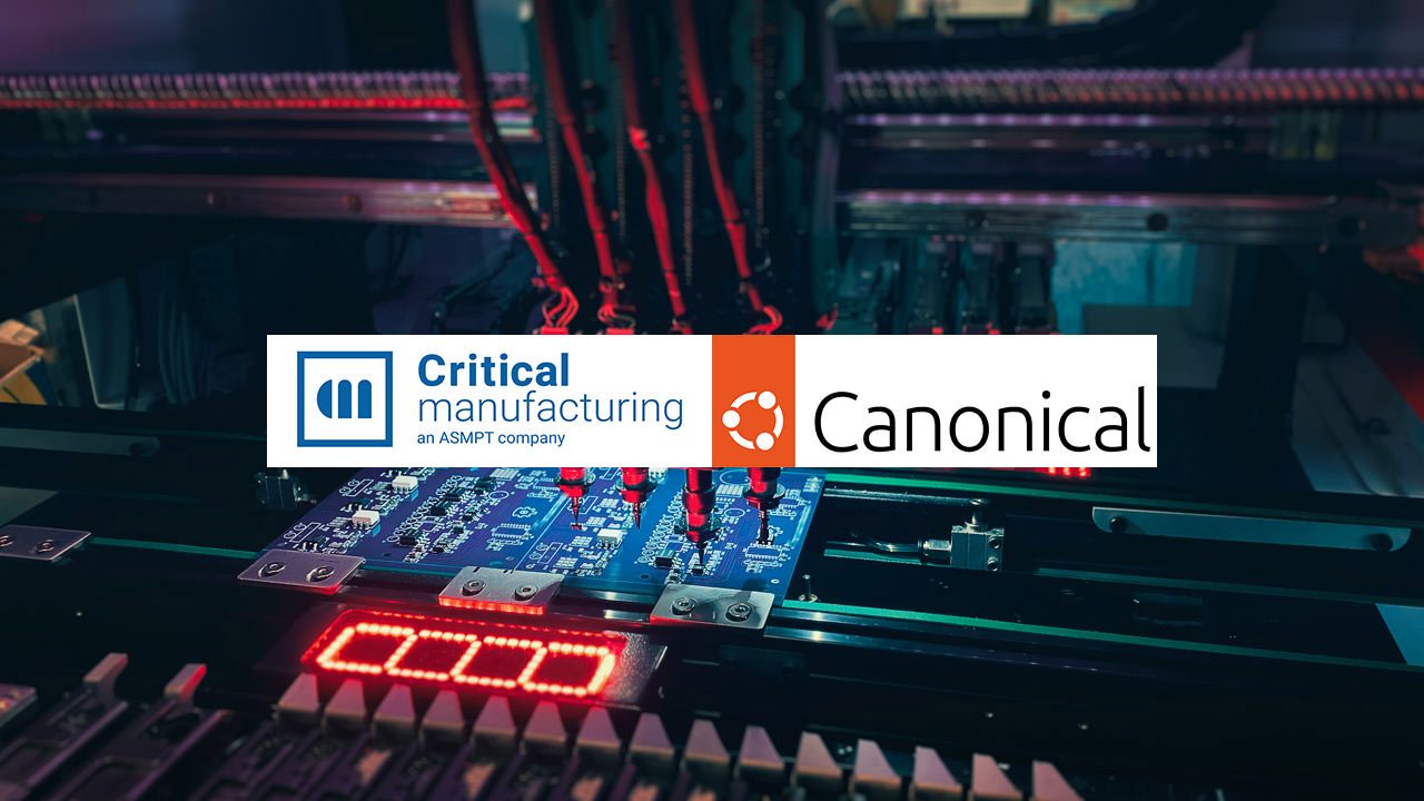 Critical Manufacturing has partnered with Canonical, combining MES expertise and trusted cloud infrastructure to enable scalable, secure, cloud-native manufacturing platforms globally.