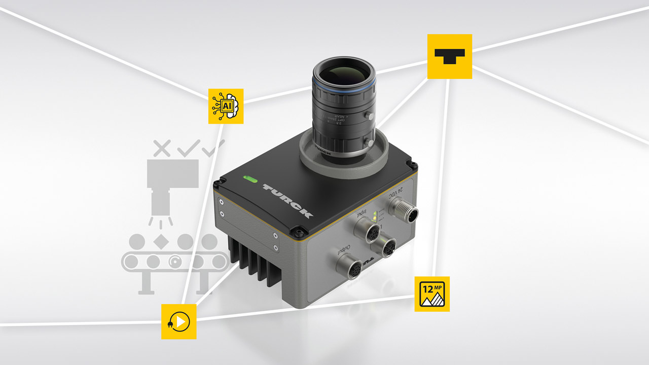 TURCK Intelligent Vision (TIV) and a self-learning AI camera brings artificial intelligence directly to the production line – robust, flexible, and fast.