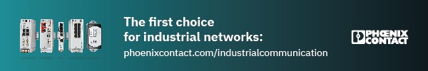 Phoenix Contact banner ad: Industrial Networks