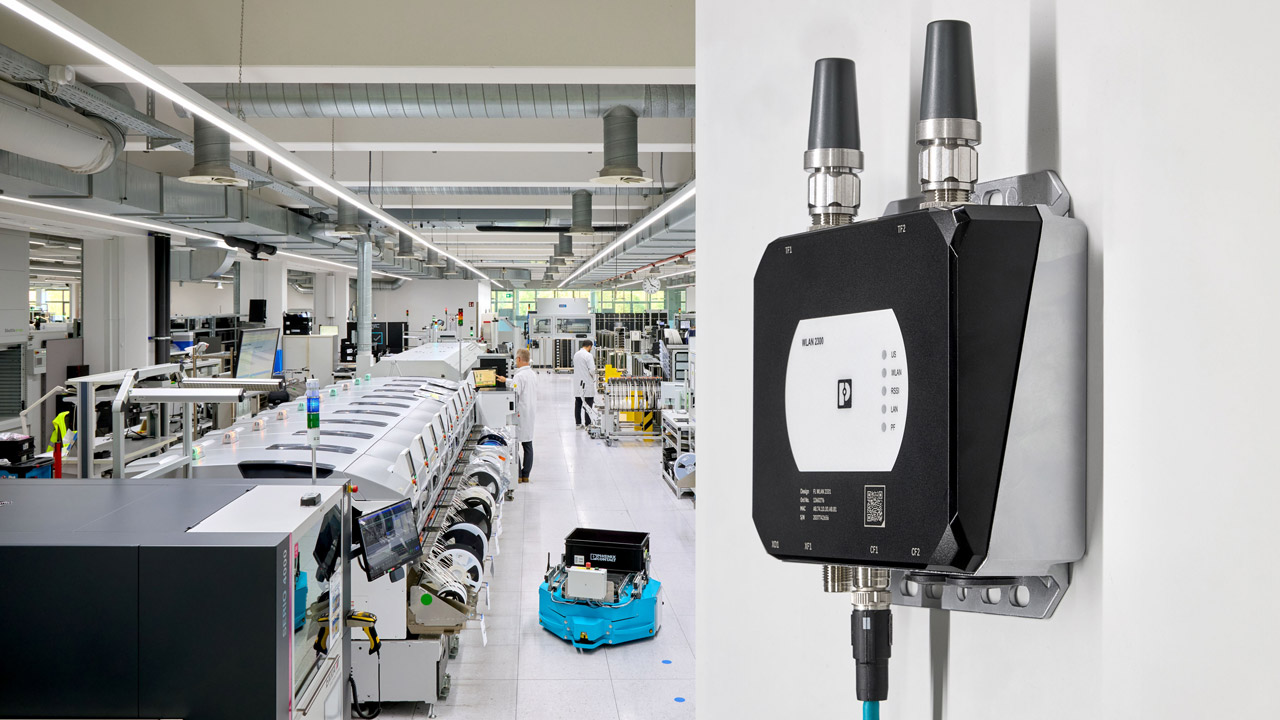 Industrial wireless portfolio offers new access points for the WLAN 2300 series which support Wi-Fi 6 functions in accordance with IEEE 802.11ax.