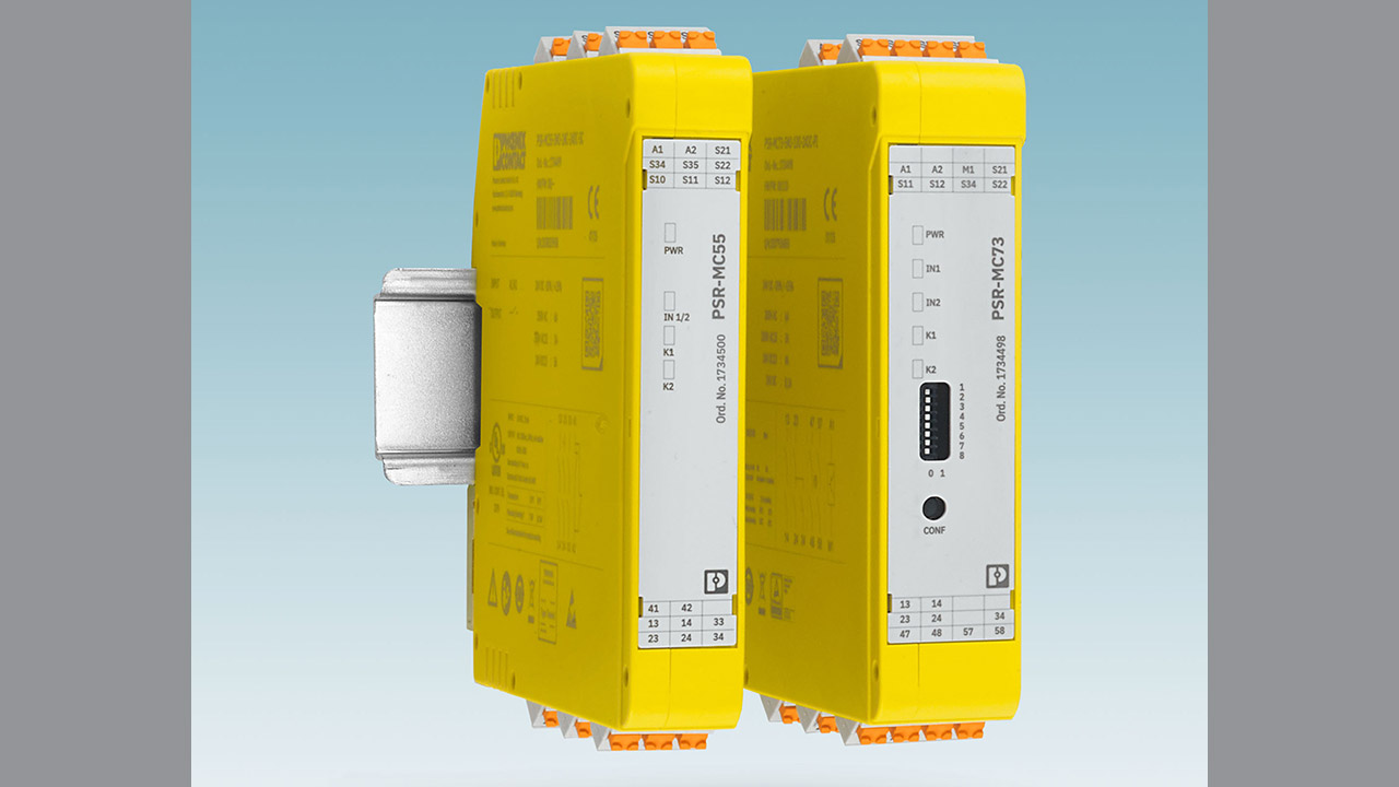 The new generation of PSRcompact safety relays from Phoenix Contact offer compactness, efficiency and safety up to SIL 3 and PL e.