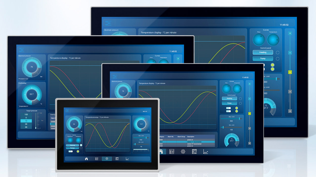 NewGen Multitouch-HMIs: Full Visualization Power