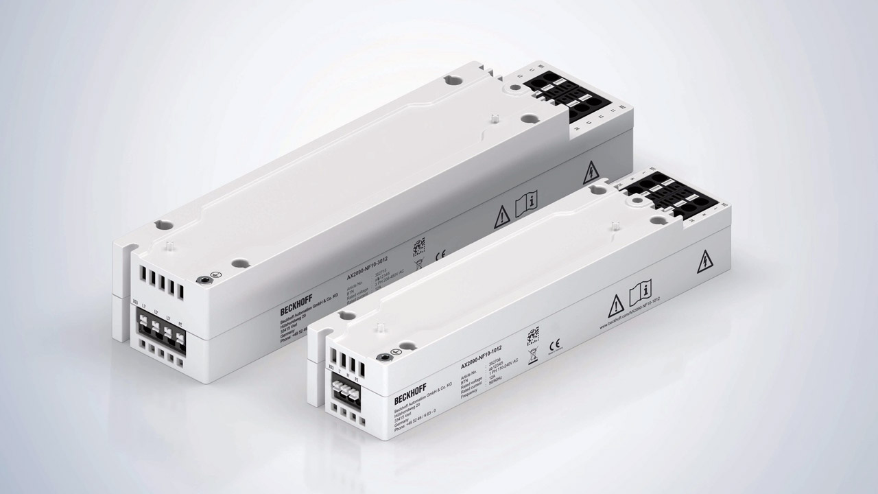 Braking resistors and mains filters are now also available for the economy drive system, providing complete drive solutions from a single source.