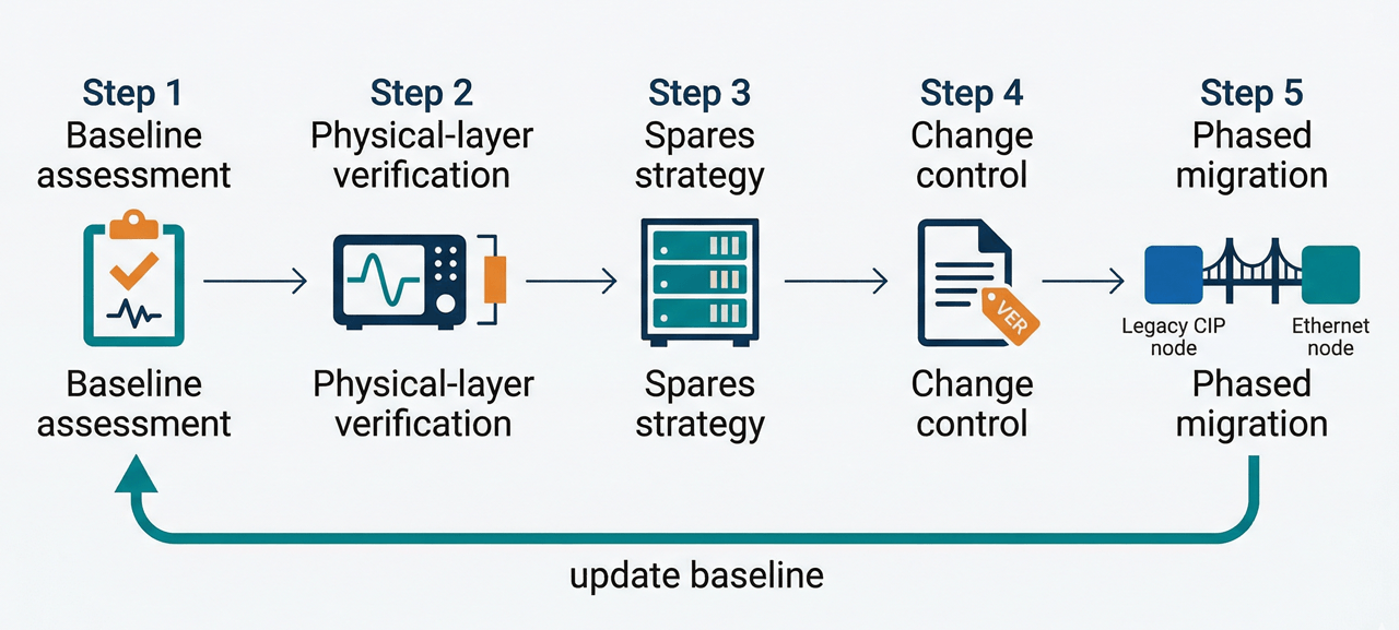 Figure 3 — A practical framework for legacy-CIP reliability.