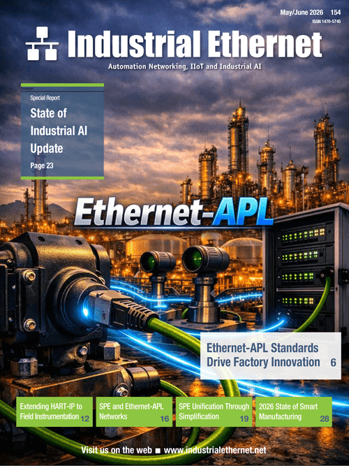 May/June cover of Industrial Ethernet magazine