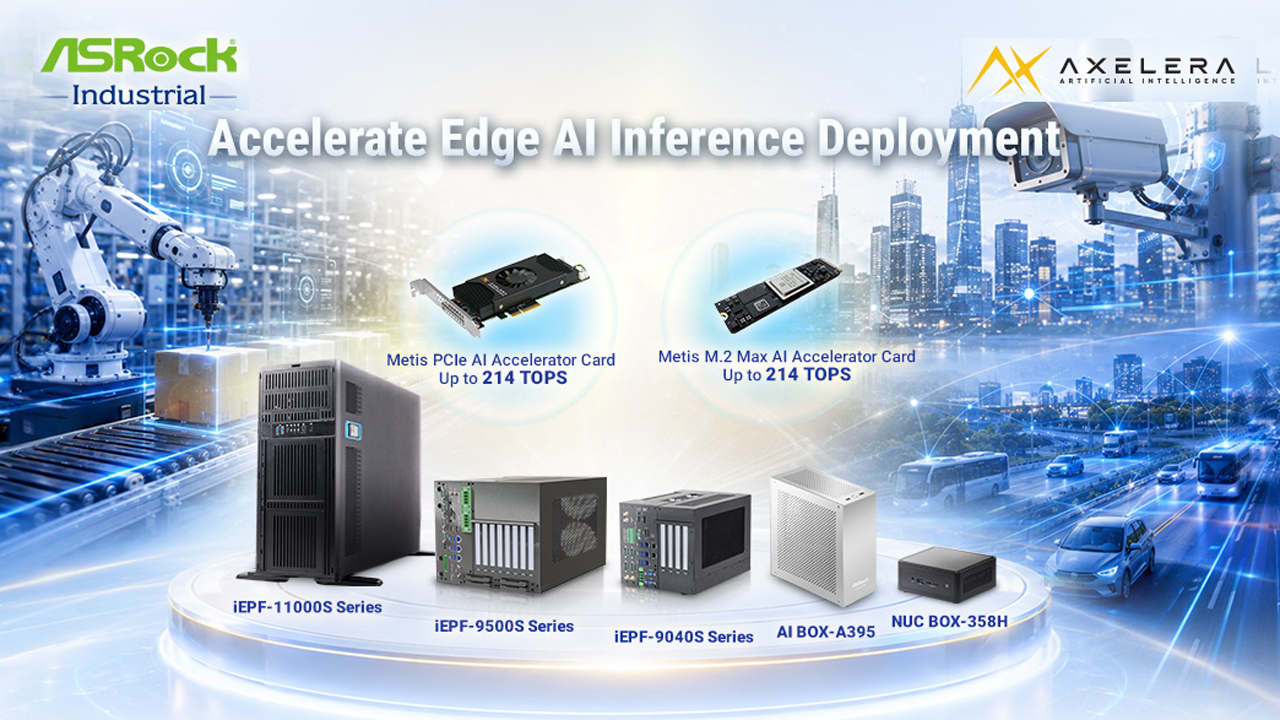 ASRock Industrial Collaborates with Axelera AI to Accelerate Edge AI Inference Deployment