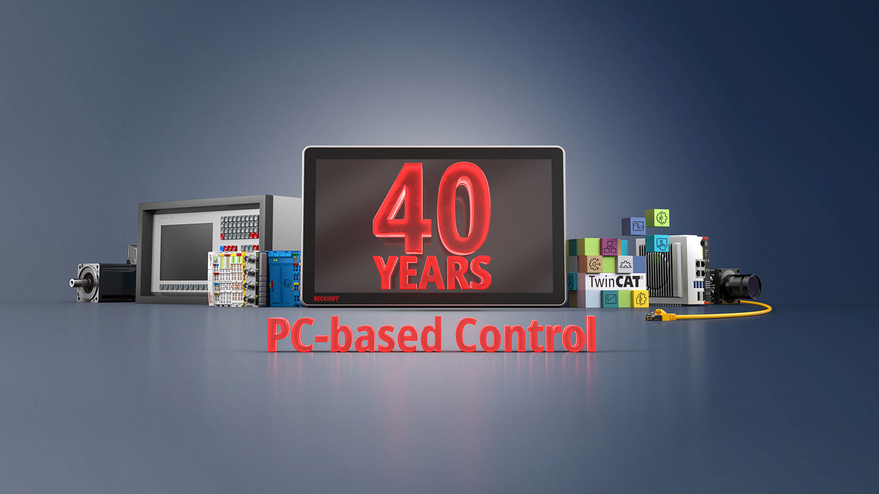 Beckhoff Celebrates 40 Years of PC-Based Control From a technological revolution in 1986 to a global standard in automation today SAVAGE, Minnesota, July 28, 2026 – When Beckhoff elevated the industrial computer to central control system status four decades ago, it was a paradigm shift in automation technology. For 40 years now, PC-based control has put the power of IT standards and Moore’s Law for integrated circuits directly into the hands of machine builders and automation engineers. By bundling PLC, motion control, and technologies such as measurement technology, robotics, and machine vision on a single integrated platform, PC Control users today benefit from outstanding performance combined with significant cost and space savings. In the 1980s, industrial manufacturing was dominated by the traditional, hardware-based PLC. The omnipresent PLC was considered reliable, but it was also inflexible, expensive, and offered limited computing power compared to personal computer (PC) technology. In 1986, Beckhoff responded to the limitations of hardware PLCs by delivering the first industrial PC-based machine control system, which gave the target application – a double miter saw – a significant boost in power and productivity. Separation of PLC and hardware boosts flexibility PC Control Page 2 of 5 The decisive technological step was the abstraction of the PLC function from proprietary hardware to a highly flexible solution based on industrial IT components. These were design decisions made in the 1980s, and today the industry refers to this as “software defined automation”. Beckhoff ensured deterministic behavior by developing its own real-time software extensions for standard operating systems – mainly Windows initially, but also others since then, including TwinCAT/BSD and Linux®. Machine builders benefitted directly from the rapid innovation cycles in IT and increasing processor performance. Ethernet communication opened up new possibilities in production and for integrating production into databases, ERP systems, and IoT solutions. Today, PC-based control forms the basis for physical AI everywhere from the factory to the distribution center. High-speed communication removes bottlenecks Appropriate I/O systems were required to leverage the ever-increasing computing power of industrial PCs up to field level. Beckhoff therefore flanked PC-based control with its own communication systems. Initially, data transmission took place via the fiber optic-based Lightbus. And in 2003, EtherCAT launched into the industrial marketplace to change the fieldbus and industrial Ethernet landscape forever. EtherCAT has since become a global standard that is deployed by users across all industries and markets today. In parallel, the TwinCAT automation environment – which celebrates its 30th anniversary this year – provided the basis for the software in PC-based control technology. Since its market launch, TwinCAT has developed into a universal solution that combines all automation functions into a single integrated software platform. In addition to classic PLC logic and motion control, the spectrum of functions also includes safety and measurement technology, HMI, and IoT connectivity, as well as vision, robotics, and industrial AI tools. The optimum synchronization of all processes via the PC- PC Control Page 3 of 5 based controller gives users huge advantages to ensure high dynamics and precision in automation systems. Greater scalability, fewer interfaces From today’s perspective, PC-based control is so successful because of its exceptional scalability and significant reduction in interfaces. “A high-performance industrial PC, an equally powerful fieldbus with connected peripheral devices such as sensors and actuators, and control software with real-time capabilities for motion and logic control – that’s all it takes,” sums up company founder and Managing Director Hans Beckhoff. This approach provides the capability to consolidate all machine functions – from a simple PLC to highly complex robotics – into a single controller. This not only saves space, time, and money, it also eliminates latency between distributed controllers. In line with the Beckhoff philosophy, the company has been developing and manufacturing all electronic assemblies and motherboards in-house in the Westphalia region of Germany since the 1980s according to the highest quality standards. This not only offers users security and long-term availability, but also enables them to continue implementing the latest IT standards and processor generations in machine building. Foundation for physical AI Four decades after the launch of PC-based control, the industry is increasingly turning away from proprietary black box solutions in favor of open, standardized systems. After all, PC-based control technology provides the ideal basis for IT/OT convergence as well as for emerging technologies such as machine learning and physical AI. As the technology celebrates its 40th anniversary, PC-based control from Beckhoff has the credibility to assert itself as a future-proof and high-performance foundation for automation in manufacturing and other high-tech industries. PC Control Page 4 of 5 www.beckhoff.com Link to high-res photo: https://www.beckhoff.com/media/downloads/press/2026/pr182026_beckhoff_ us.zip Press picture 01: Picture caption: For 40 years, PC-based control technology has laid the technological foundation for all Beckhoff automation components and solutions.