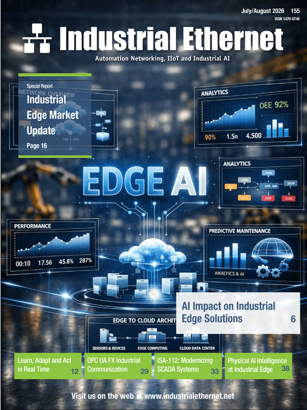 July/August 2026 issue of Industrial Ethernet magazine