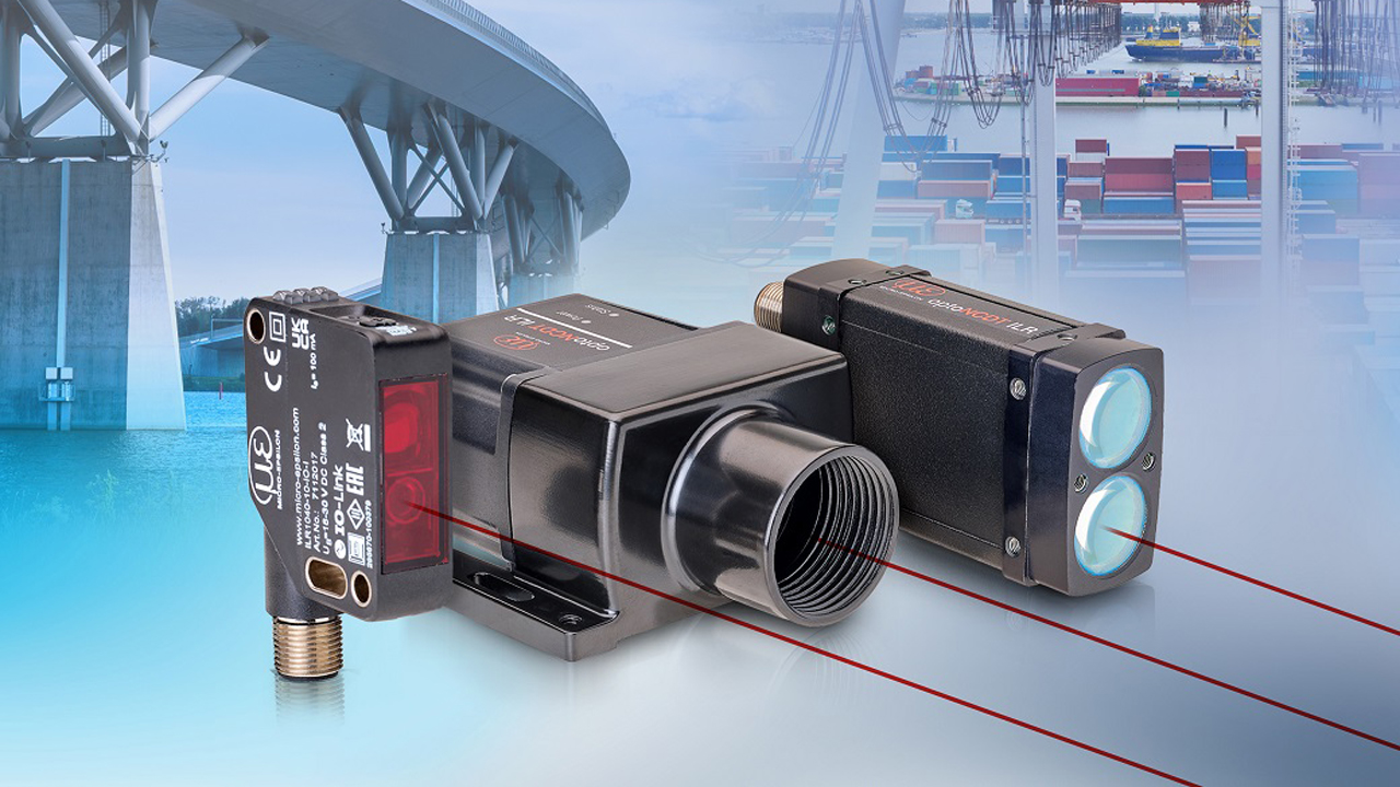 non-contact laser distance sensor portfolio with two new models.
