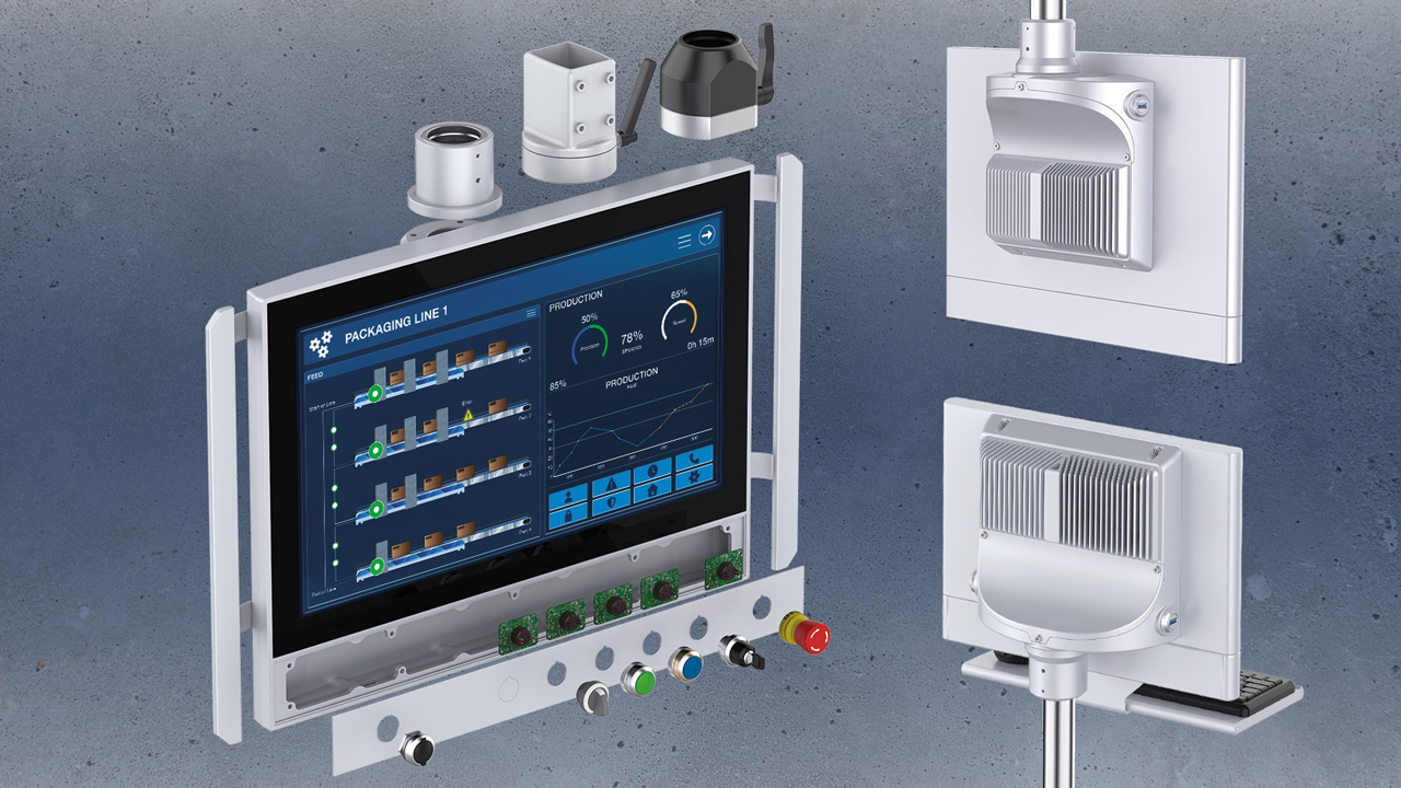 Compact systems combine visualisation, control and machine operation in a single device.