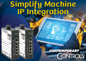 Contemporary Controls ad Simpligy Machine IP Integration