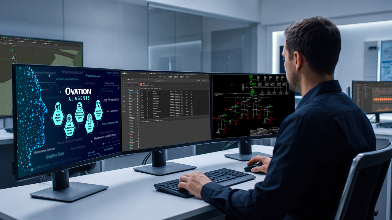 New Ovation AI Agents enable operators to resolve complex issues in a fraction of the time for faster, smarter plant operations.
