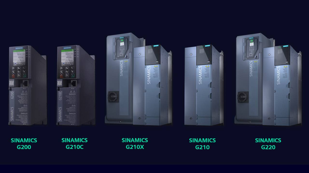 Siemens Sinamics G series servodrives Machine builders and plant operators today face the challenge of improving productivity, energy efficiency, cybersecurity and flexibility simultaneously. At the same time, they must shorten development times, manage product variants and reduce the effort required for engineering, commissioning and operation. The next generation of Sinamics G drives is designed to address these requirements: with it, Siemens introduces a unified drive portfolio for continuous-motion applications. The new platform covers a range of power and application requirements while offering a consistent approach to engineering and operation. The new generation is built around three core principles: Security by Design, integrated safety functions and digitalization for greater transparency and intelligent maintenance management. With its scalable and seamless drive platform, Siemens enables machine builders to standardize automation solutions more easily while preparing for future requirements. Cybersecurity has been an integral part of the development from the outset. All new generation drives will be made EU Cyber Resilience Act (CRA)-ready and provide integrated cybersecurity capabilities up to Security Level Capability 2 (SL-C 2) as defined in IEC 62443-4-2. Integrated safety functions up to Safety Integrity Level 3 (SIL3) provide a high level of functional safety for the protection of people, machines and plants. At the same time, the new generation combines digital integration with ease of use. Seamless integration into the TIA Portal, an integrated web server and a unified engineering and operating concept simplify selection, engineering, commissioning, diagnostics and service. Users benefit from shorter engineering times, reduced training requirements and faster standardization across different machine platforms. Through the Ethernet-based OPC UA communication standard, drive and operational data can be utilized efficiently for asset and energy management, condition monitoring and predictive maintenance applications. With the newly introduced Sinamics G200, G210C, G210 and G210X, Siemens completes the next generation of its Sinamics G portfolio around the flexible high-end drive Sinamics G220, first introduced in 2023. The Sinamics G200 addresses general-purpose industrial applications, while the Sinamics G210C has been specifically designed for compact machines with high requirements for power density and overload capability. As a versatile general-purpose drive, the Sinamics G210 covers a broad range of moving, positioning and processing applications. The Sinamics G210X extends this flexibility with dedicated functions for pump, fan, compressor and other infrastructure applications. Together, these drives form a unified and scalable portfolio for continuous-motion applications based on a common technology platform.